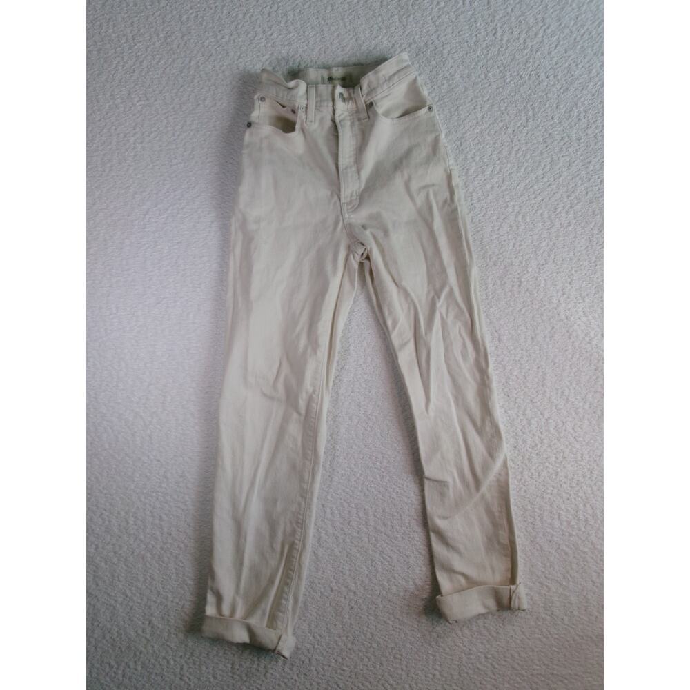 Madewell the perfect vintage straight jeans white size 24T women denim